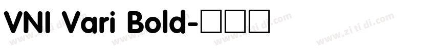 VNI Vari Bold字体转换